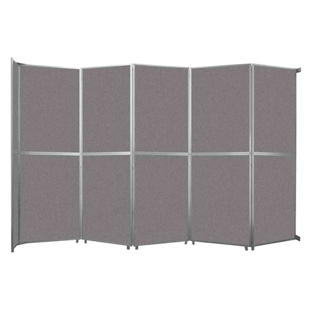 Versare Operable Wall Folding Room Divider 19'6" x 12'3" Slate Fabric 1070519-2
